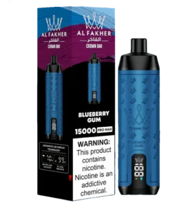 AL Fakher Crown Bar 15000 puffs Pro Max - Blueberry Gum - 5mg