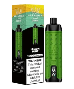 AL Fakher Crown Bar 15000 puffs Pro Max - Lemon Mint - 5mg