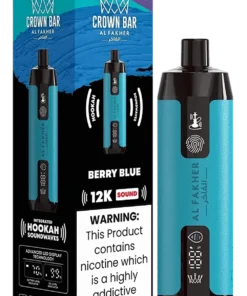 AL Fakher Crown Bar Sound 12000 puffs - Berry Blue - 5mg